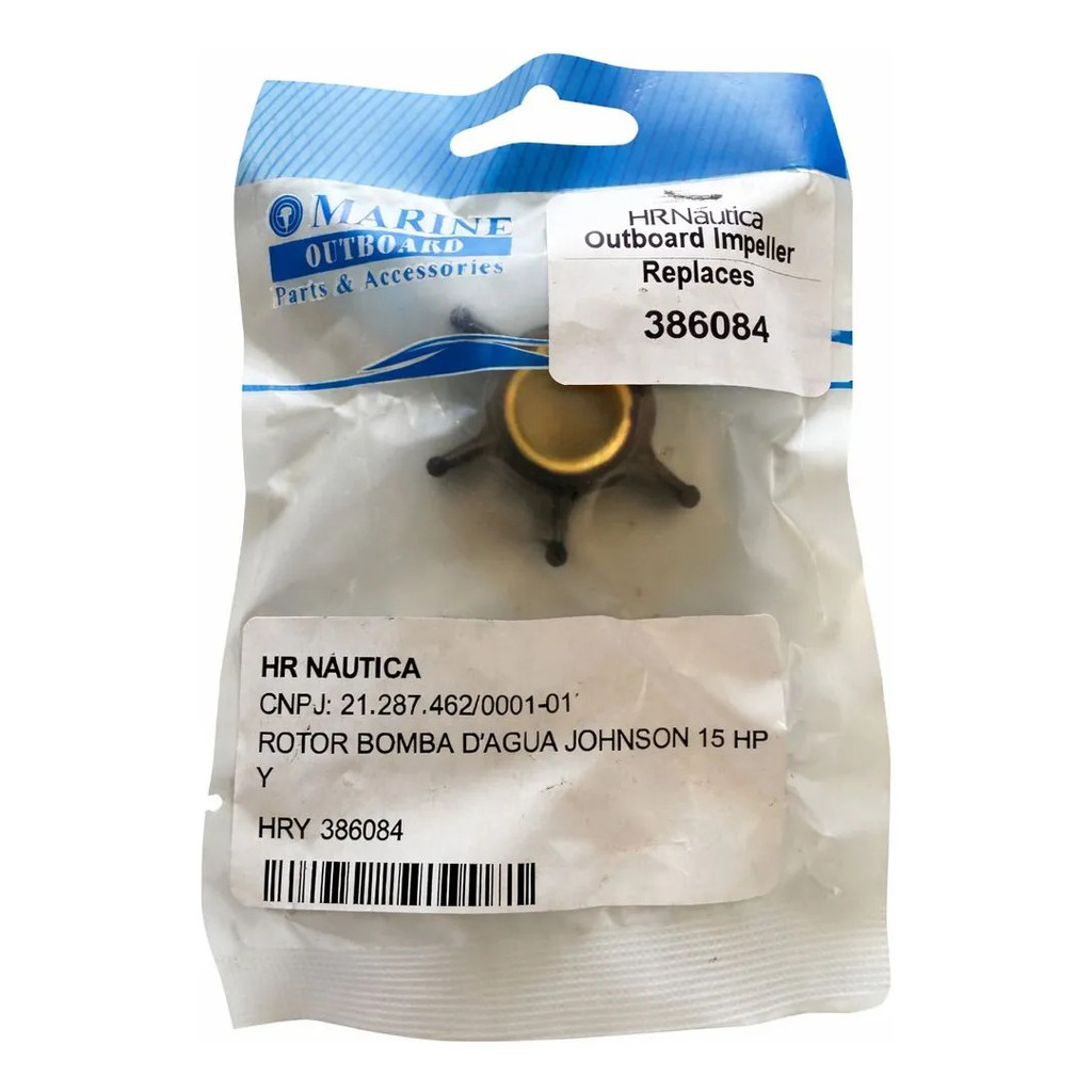 Rotor Bomba Dágua Johnson Evinrude 9.9 15hp Motor Popa Alta Qualidade