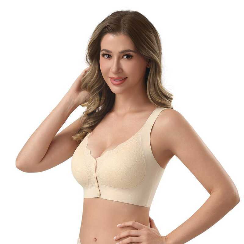 Z&D Lingerie Sutiã Top Plus Size renda e botão frontal Sem Aro Com Bojo 611 em Oferta na Shopee