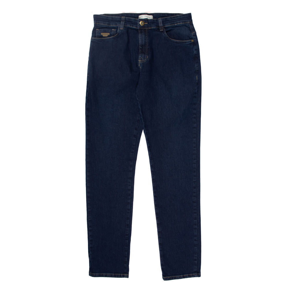 Calça Jeans Masculina Max Denim Slim Azul Escuro em Oferta na Shopee