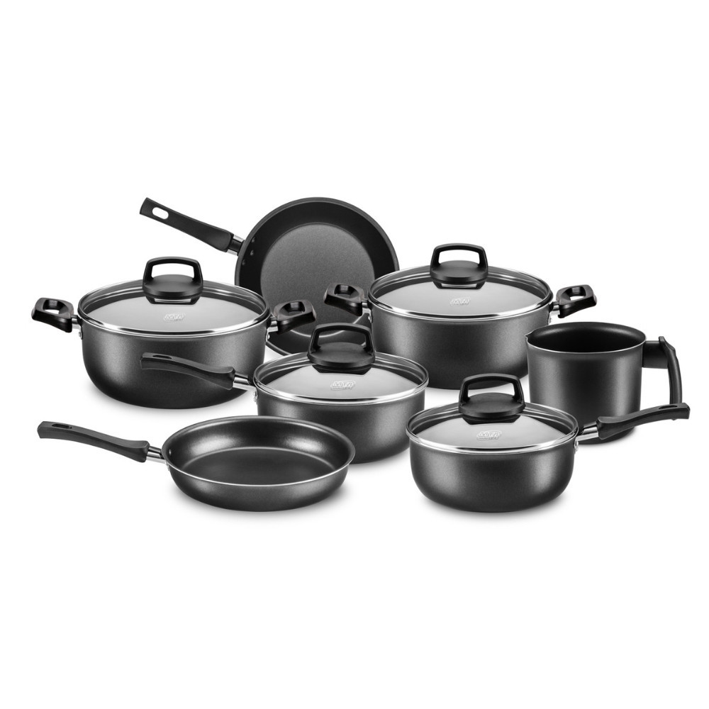 Conjunto de Panelas MTA Safira Cristal Smart 7 Peças Tampa de Vidro em Oferta na Shopee