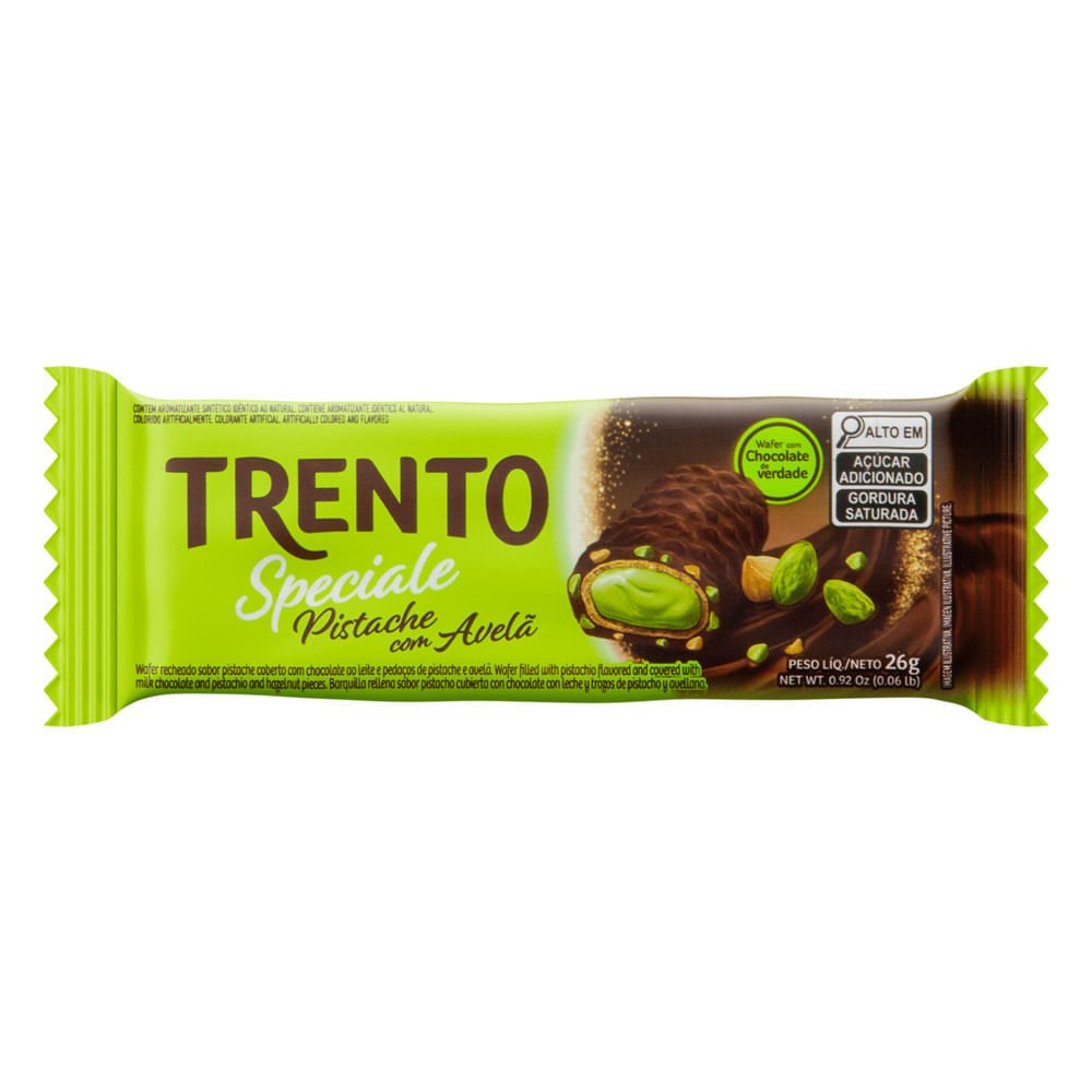 Chocolate Trento Speciale Pistache com Avelã 26g em Oferta na Shopee