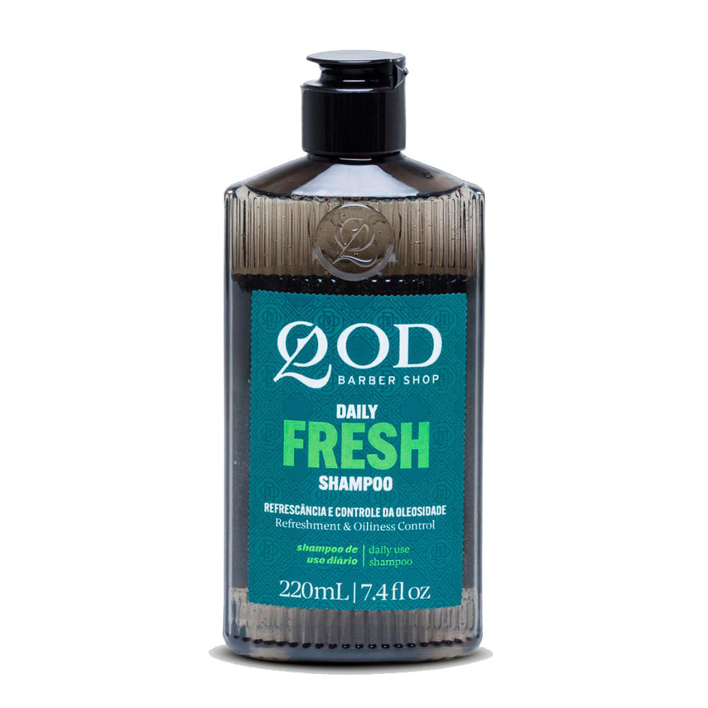 Shampoo QOD Barber Shop Daily Fresh 220ml em Oferta na Shopee