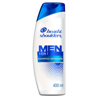 Shampoo Head & Shoulders Men  3 em 1 Anticaspa 400ml em Oferta na Shopee