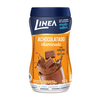 Achocolatado Vitaminado Linea com Cacau e Alfarroba Zero Açúcar 180g em Oferta na Shopee