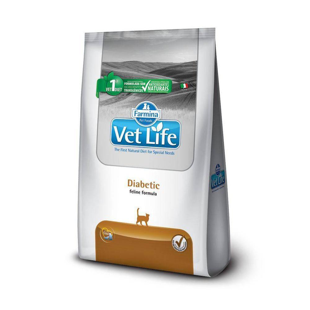 Ração Farmina VetLife Diabetic Gatos Adultos Diabéticos 400g