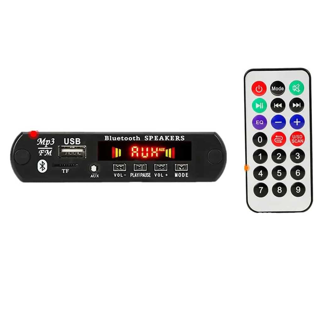 Modulo Bluetooth 5.0 DIY decodificador Mp3 Player FM aux mic