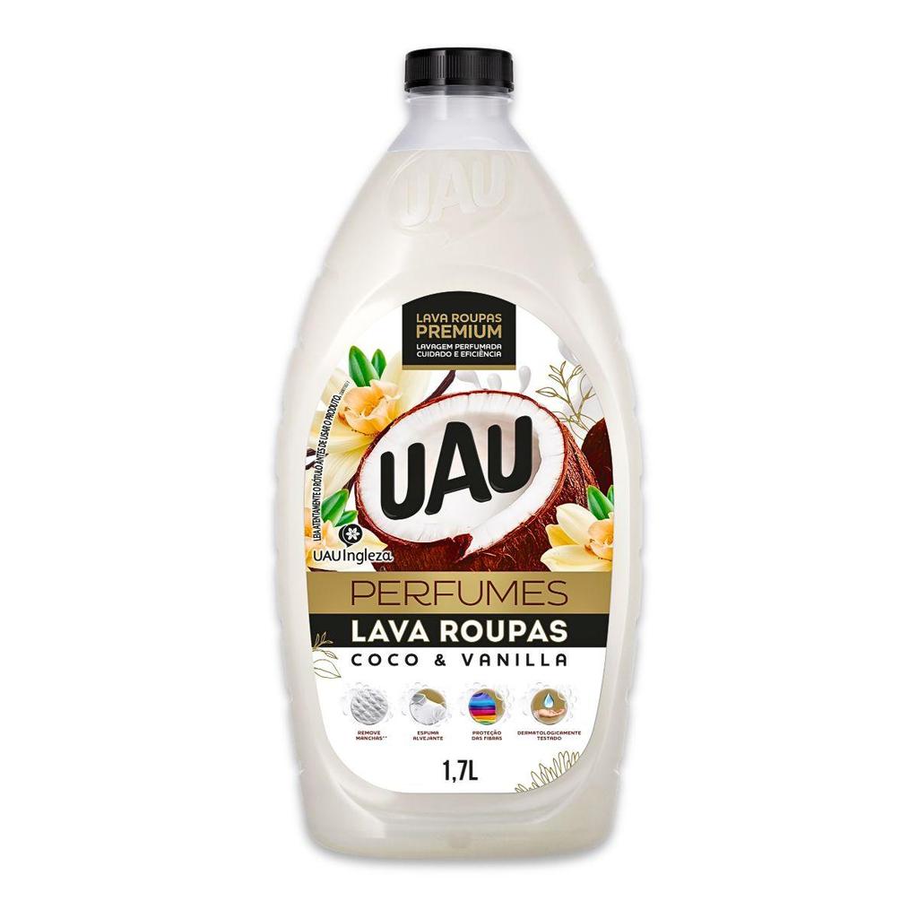 Lava  Roupas Líquido 1,7L UAU Perfume Coco e Vanilla