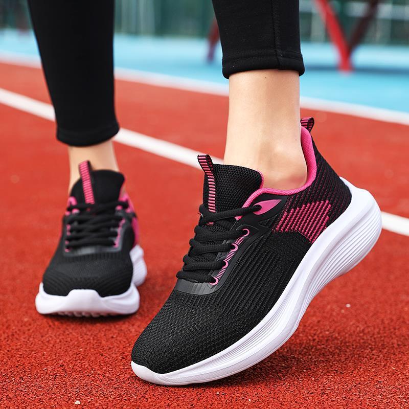 Especial Sapatos Femininos Verão Malha Respirável Sapatos Casuais All-Match Moda Malha Sapatos Leve Sola Macia Ab