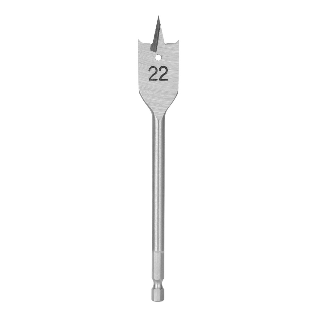 Broca Chata para Madeira 22 x 150mm Haste Sextavada 1 Peça MTX