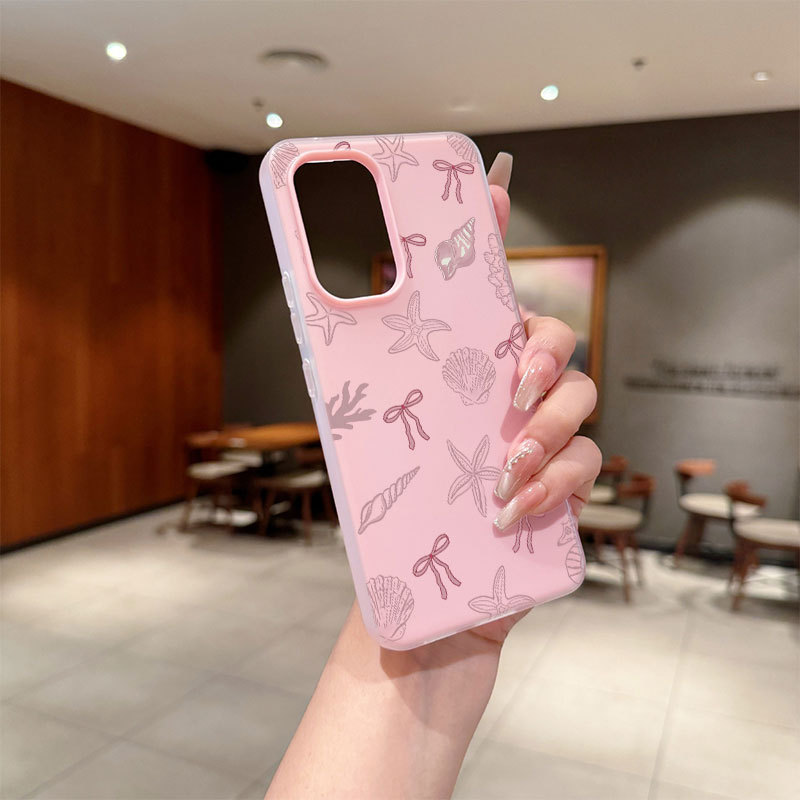 2 Em 1 Geléia Capa Capinha Arco Rosa Para Samsung Galaxy A05 A11 A15 A17 A15 A23 A07 A32 A23 A36 S25 A50 A56 Caso De Tel