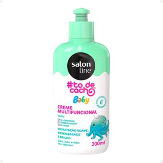 CREME MULTIFUNCIONAL SALON LINE BABY #TODECACHINHO 300ML em Oferta na Shopee