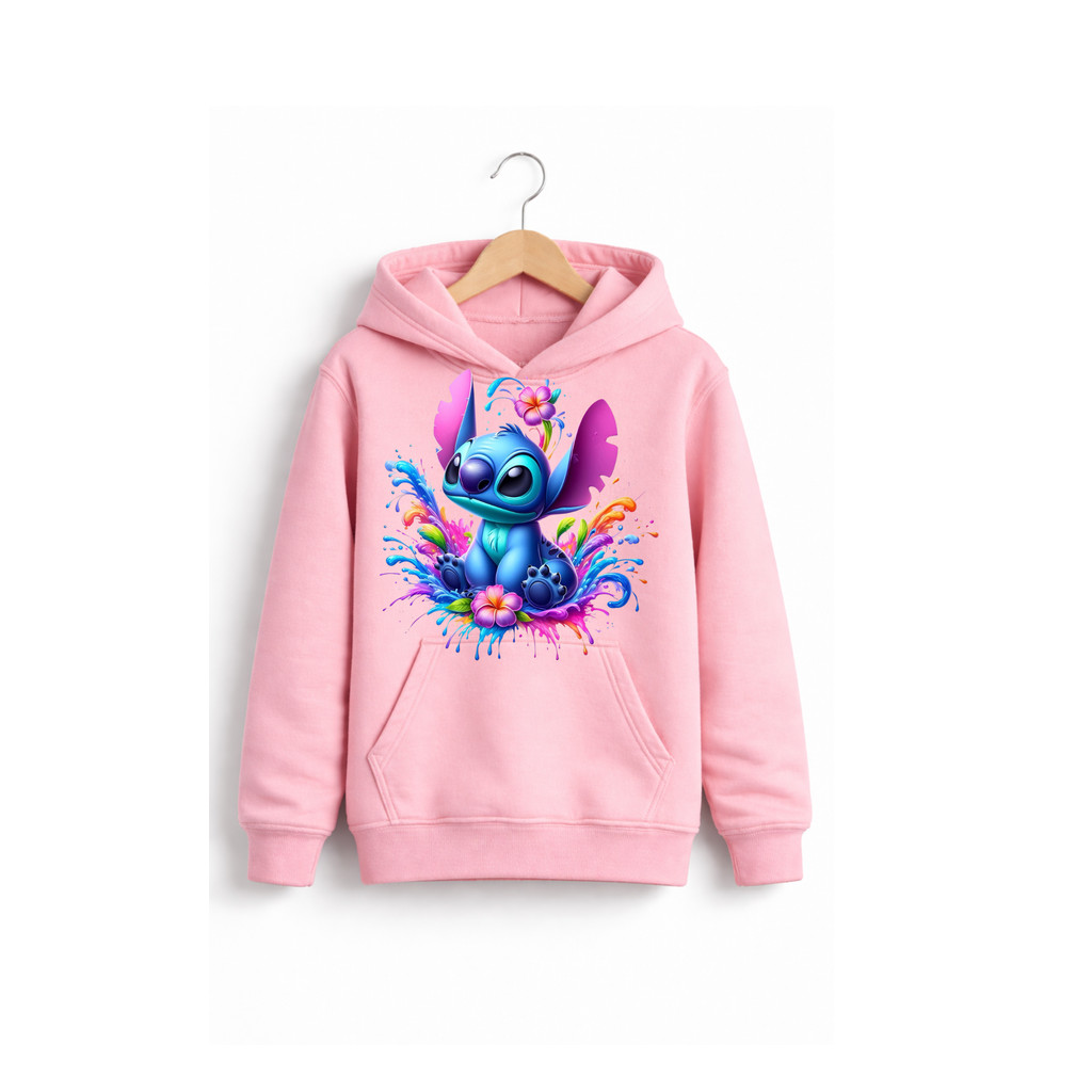 Blusa Lilo & Stich Casaco Moleton Canguru unissex !
