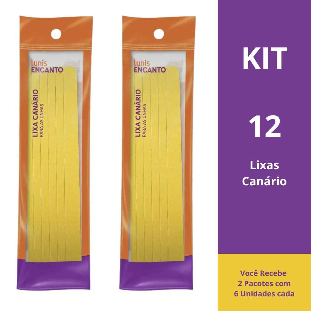 Kit Lixa Para Unhas Lunis Encanto Com 12 Canario em Oferta na Shopee