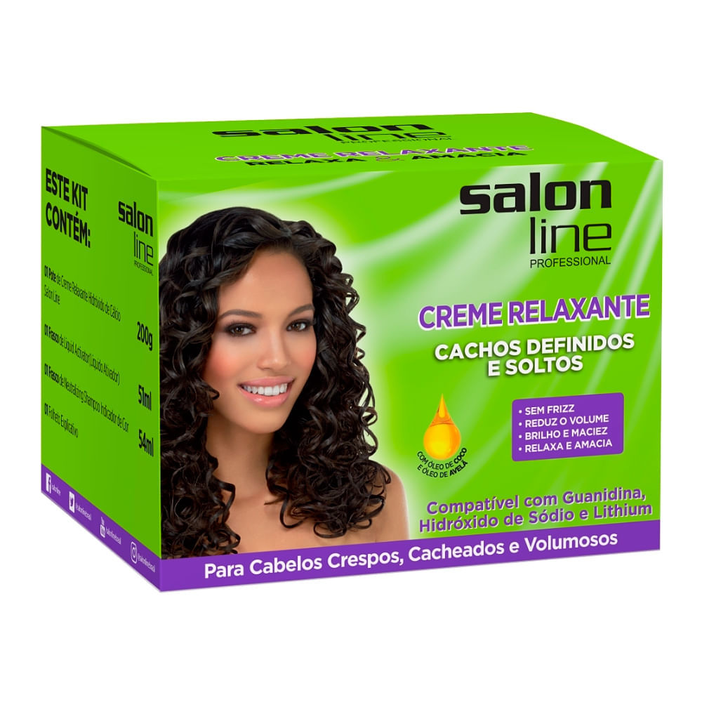 Creme de Relaxamento Salon Line Cachos Definidos e Soltos Kit em Oferta na Shopee