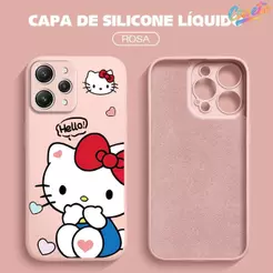 Capinha Para Xiaomi Redmi 12 Capa de Celular de Silicone Preta Estilo Minimalista YT0341