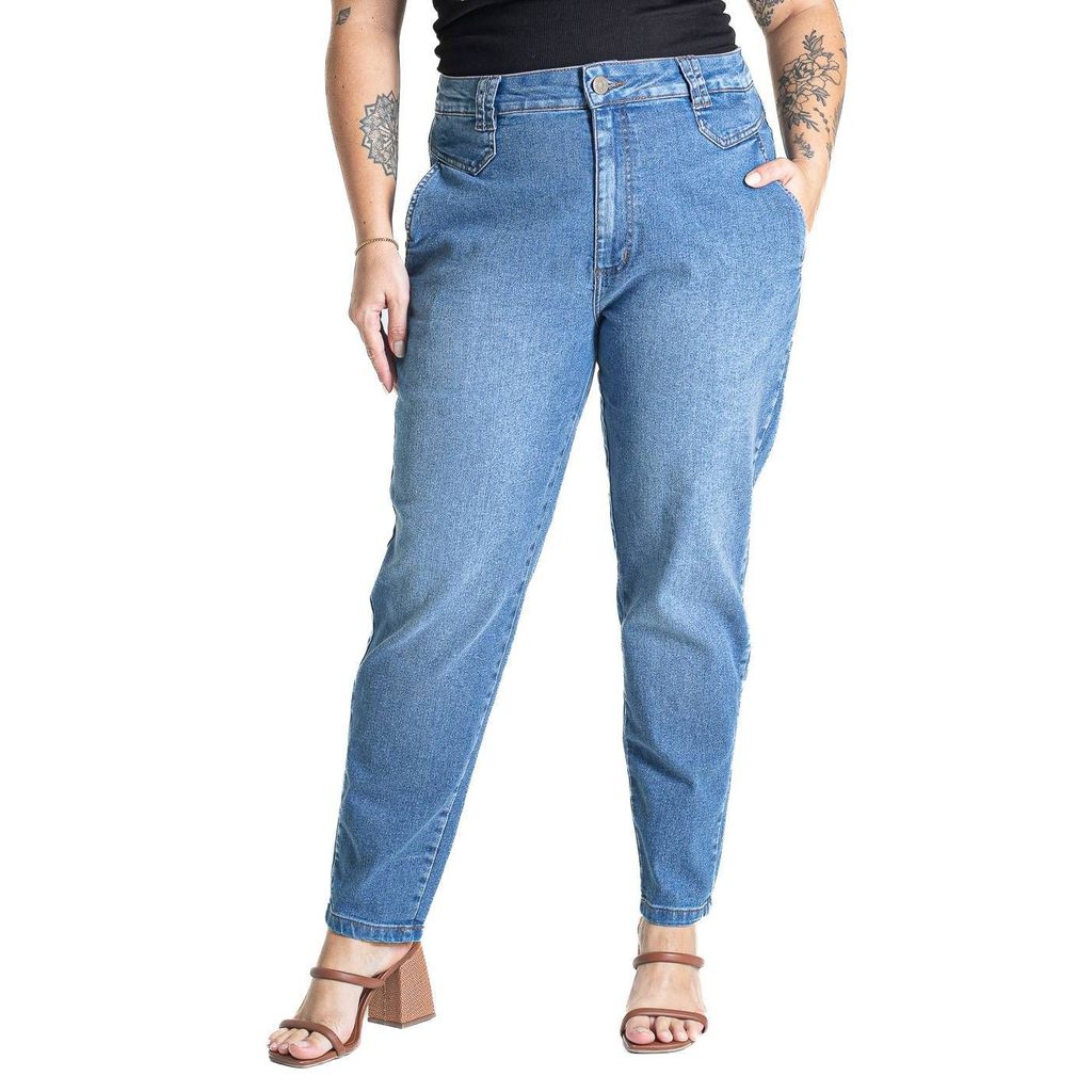 Calça Jeans Sawary Plus Size Mom - 281064