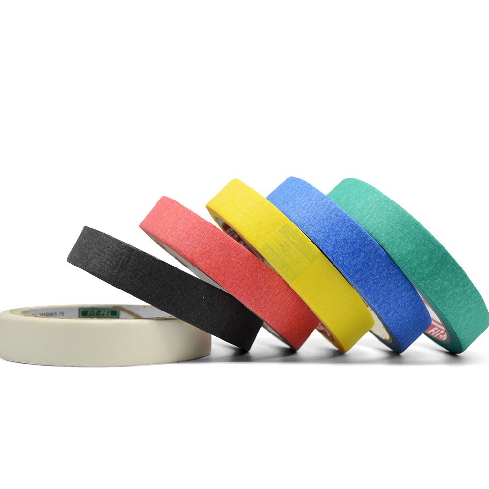 Fita crepe adesiva colorida 18mm x 30m com 6 peças - 10401704 Fit-Pel