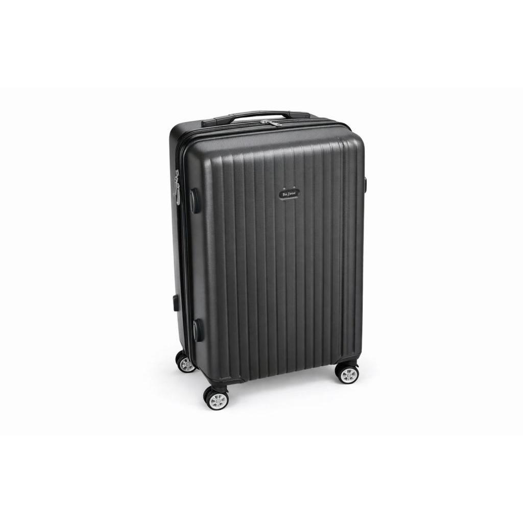 Mala de Bordo 20" ABS Grafite Rodinhas 360° Mala de Viagem Pequena Giro 360 Bagagem de Mão Resistente BO June
