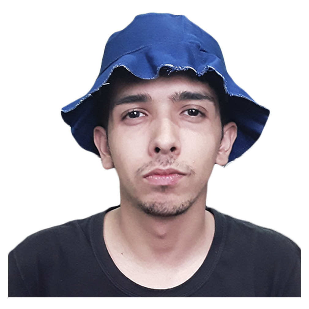Chapéu Seu Madruga Jeans Fantasia Chaves Cosplay Carnaval Festa Temática