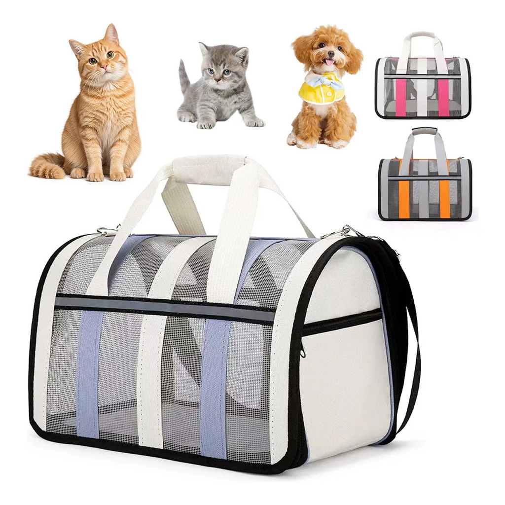 Bolsa De Transporte Pet Cães Gatos Resistente Aéreo Até 8kg