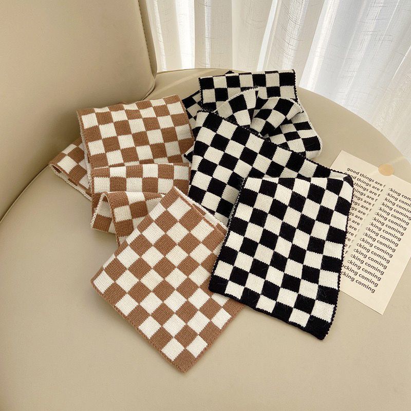 Jogo camisola manter quente na moda menino inverno bacalhau bebê xadrez inverno roupas infantis cem Outing cachecol fash