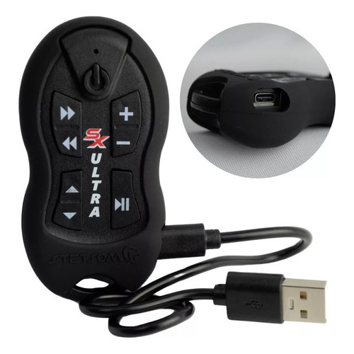 Controle Ultra Longa Distancia 500m Sx2 Sincronismo Facil Cor Preto