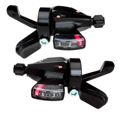 Alavanca Passador 3x8 Velocidades Para Bike Bicicleta MTB Aro 26 29 Com Cabos