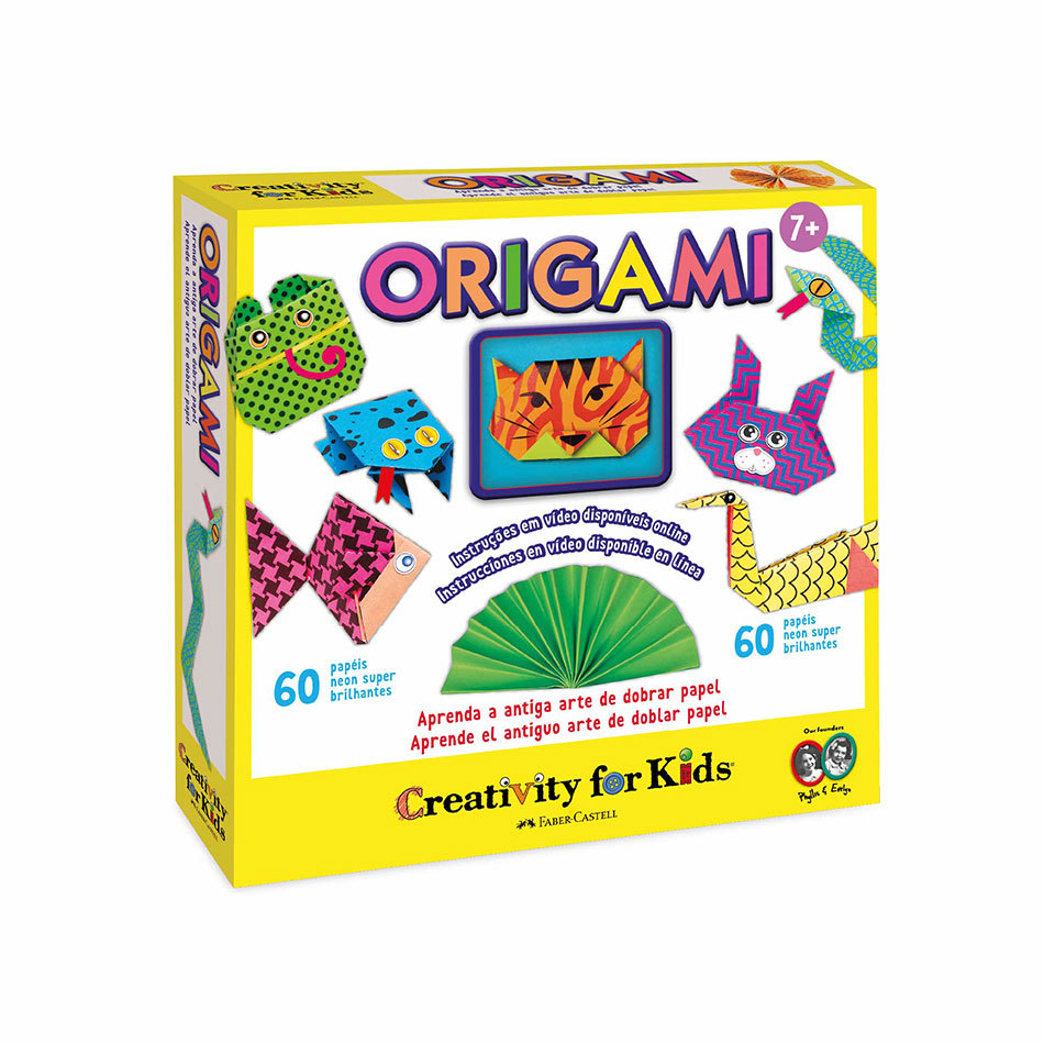 Kit origami com 60 folhas Creativity for Kids 1795900 Faber-Castell em Oferta na Shopee