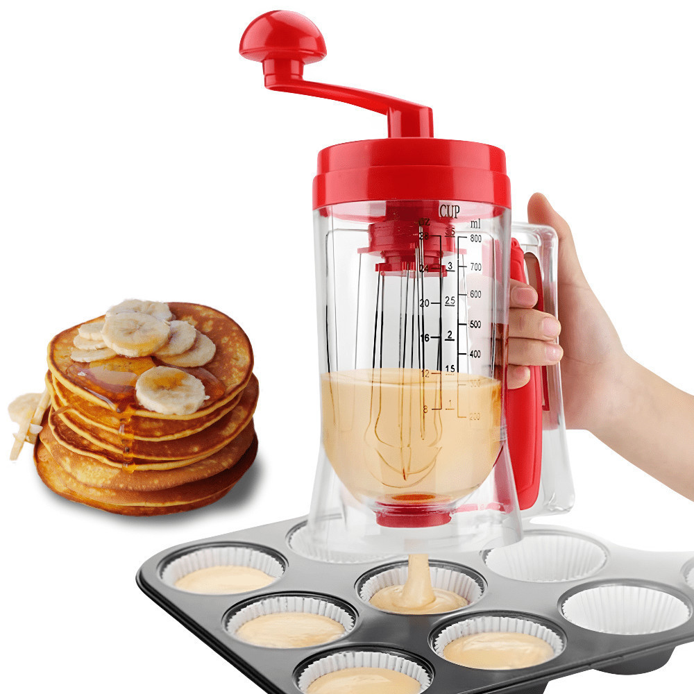Dosador De Massa De Bolo Dispenser Jarra Medidora Máquina Panqueca Misturador Batedor de massa Confeiteiro