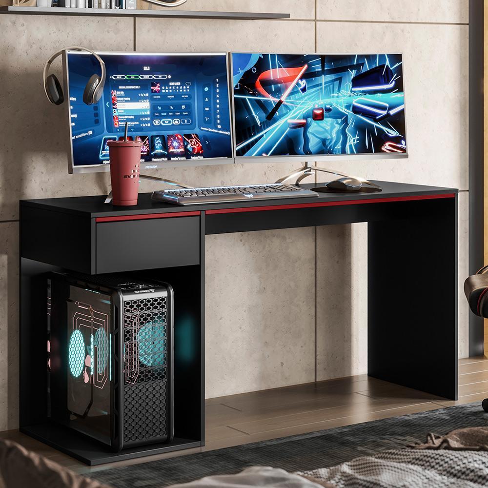 Mesa Gamer Start 136cm Escrivaninha para Computador Setup Gamer com Gaveta Várias Cores