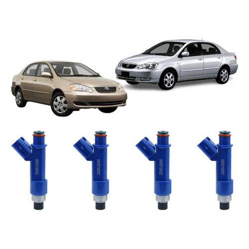 Kit 4 Bico Injetor Corolla / Fielder 2003 1.8 16v 2325022080