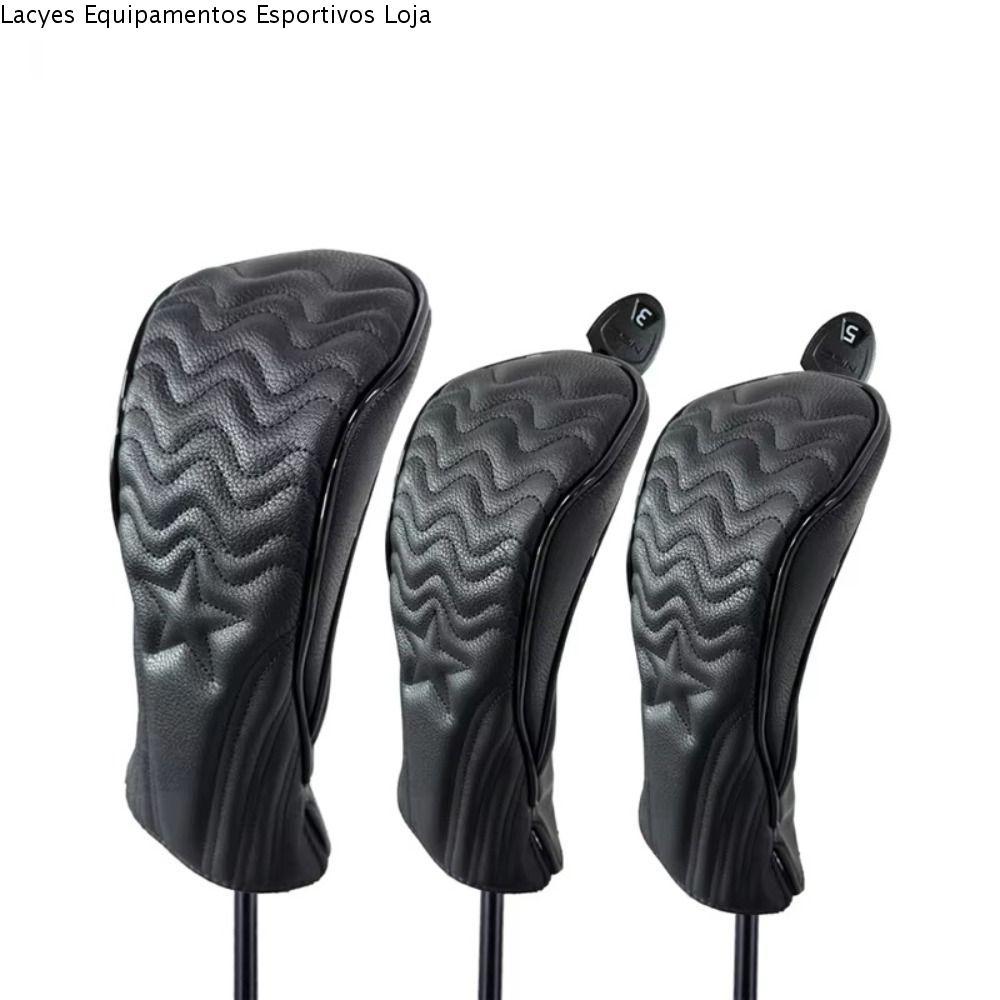 Capa De Golfe LACYES , Cabeça De Couro PU Para Taco , Protetor Híbrido De 2 Cores À Prova D'água Clube