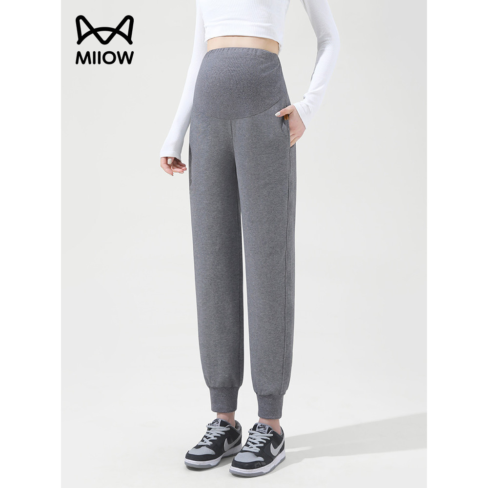 [Liberação] Gato Pessoas Mulheres Grávidas Calças Primavera Outono Estilo Desgaste Exterior 2024 Novo Estilo Casual Pé E