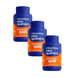 Kit 03 Vitamina C 500mg Neo Química 30 Comprimidos em Oferta na Shopee