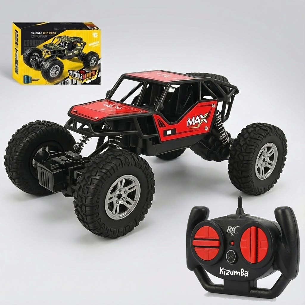 Carrinho Controle Remoto Rally Jipe Carro Grande Recarregavel Off Road Com Amortecedores 4x4 Kizumba