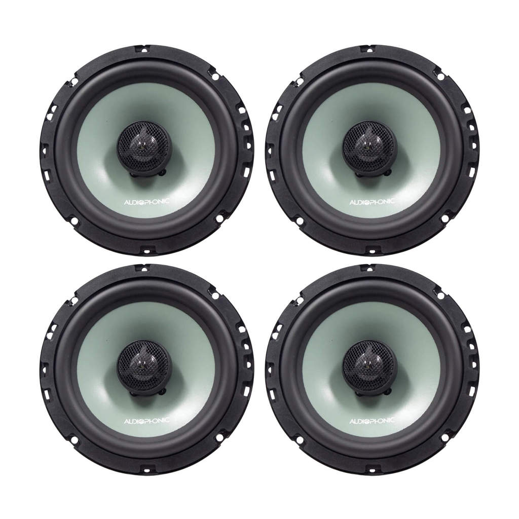 COMP Kit 2 Pares de Alto Falantes 6,5" 140W RMS 4Ohms Cone de Celulose Audiophonic