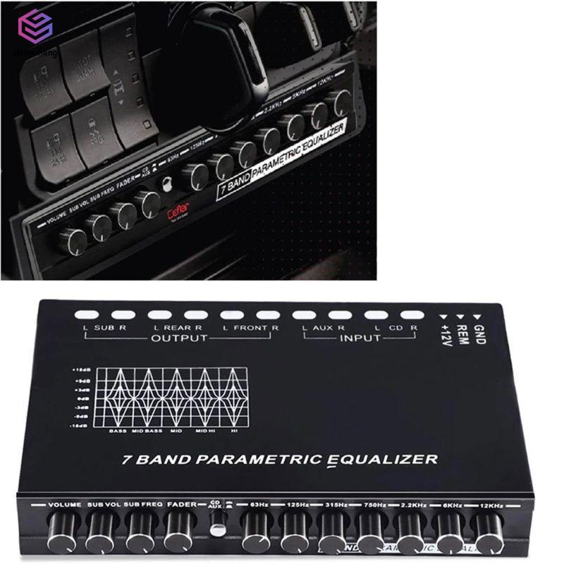 MT-X708 Equalizador De Áudio Para Carro De 7 Bandas-Amplificador Crossover Ajustável