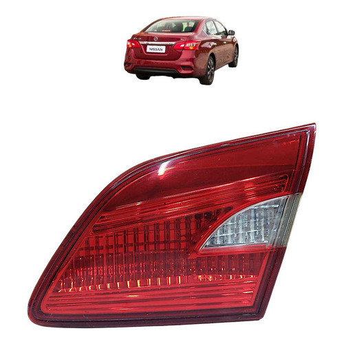 Lanterna Tampa Mala Nissan Sentra 2017 A 2023 Lado Direito Direito/passageiro Vermelho