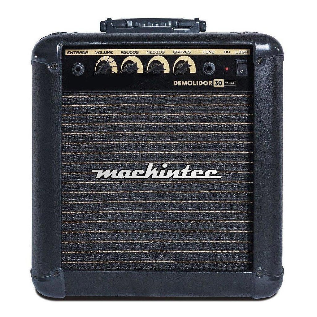 Amplificador Para Contra Baixo Mackintec Bx30 Young 30w Rms em Oferta na Shopee