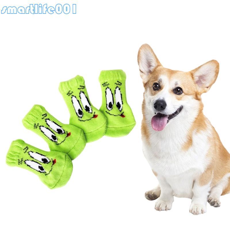 S * 4 Pacotes Meias Para Cães Durabilidade, Protetores Patas Espessados Ar Vários Proprietários A