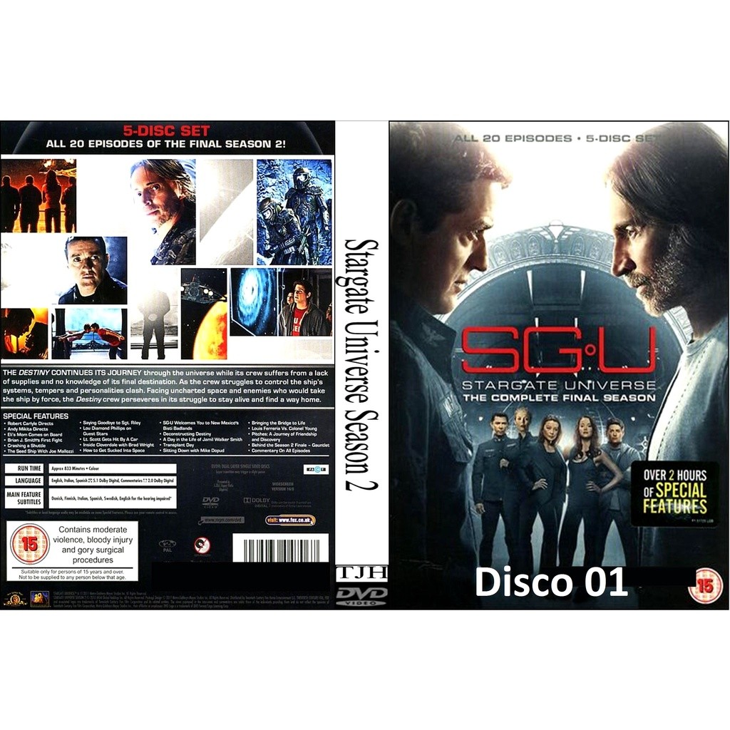 Dvd Stargate Universe - 2ª Temporada Completa - Legendado - 03 Discos dvd