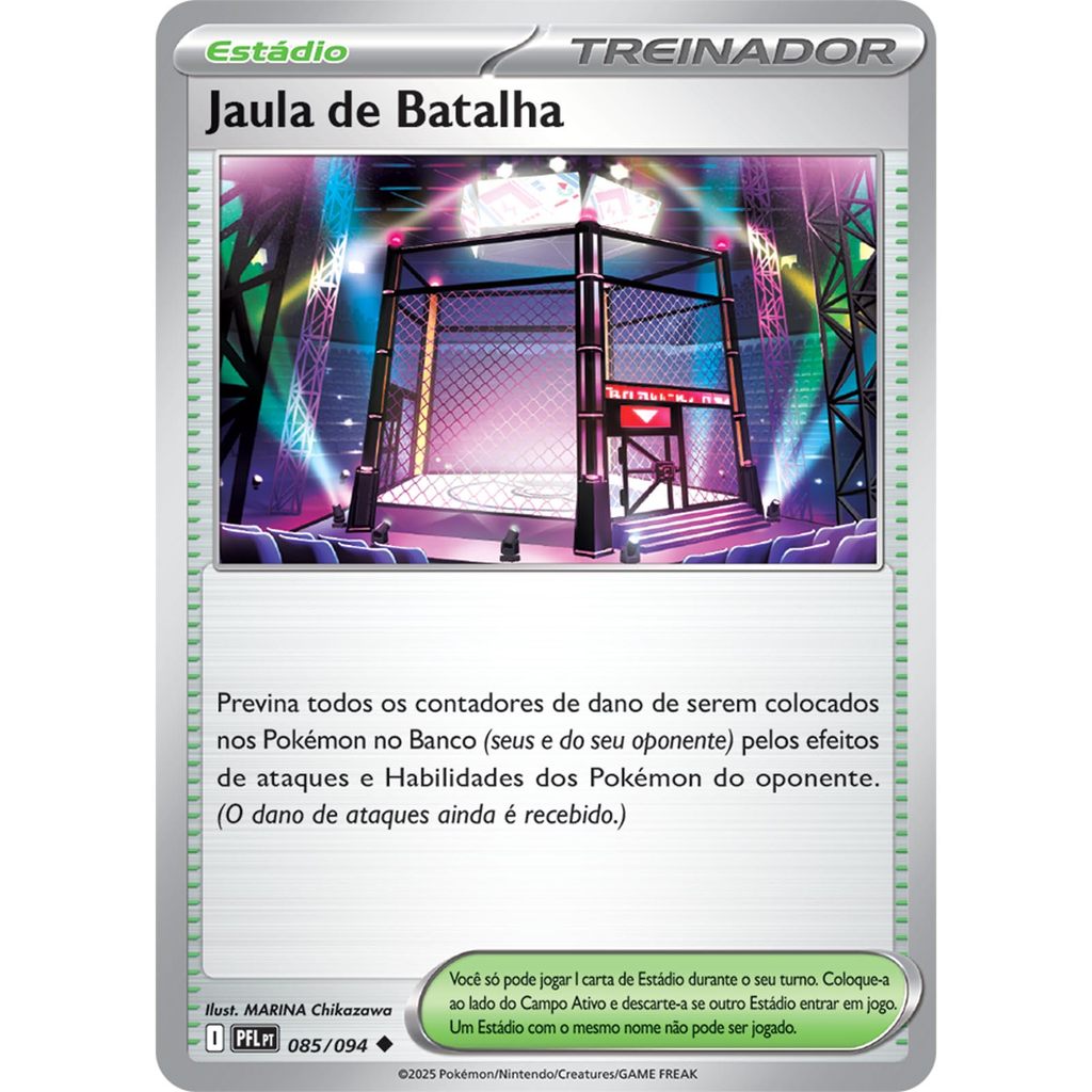 Carta Pokémon - Jaula De Batalha 85/94 - Fogo Fantasmagórico - Copag