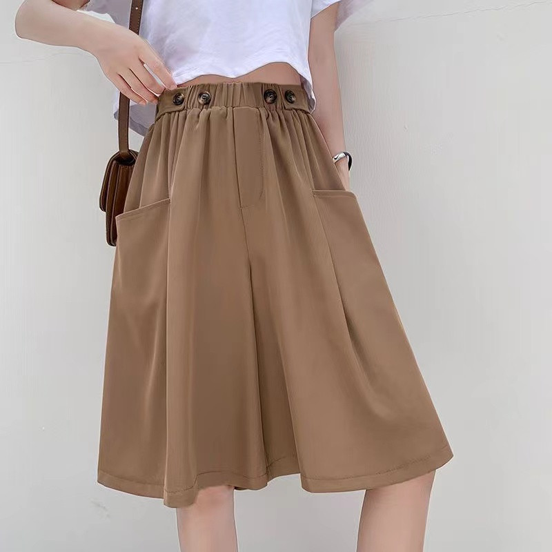 2025 novo estilo roupas femininas Plus Size calças de cinco pontos feminino verão fino terno Shorts feminino calças de p
