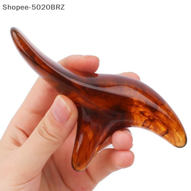 [THEBR] Massageador Corporal Triangular De Cera De Resina Âmbar Gua Sha Acupuntura Ferramenta Shiatsu Pescoço Perna Rasp