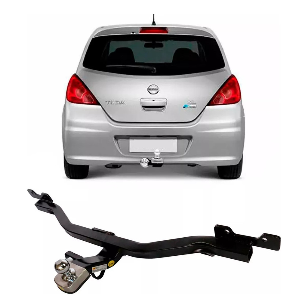Engate Reboque Rabicho Fixo 700kg Tiida Hatch 2004 2005 2006