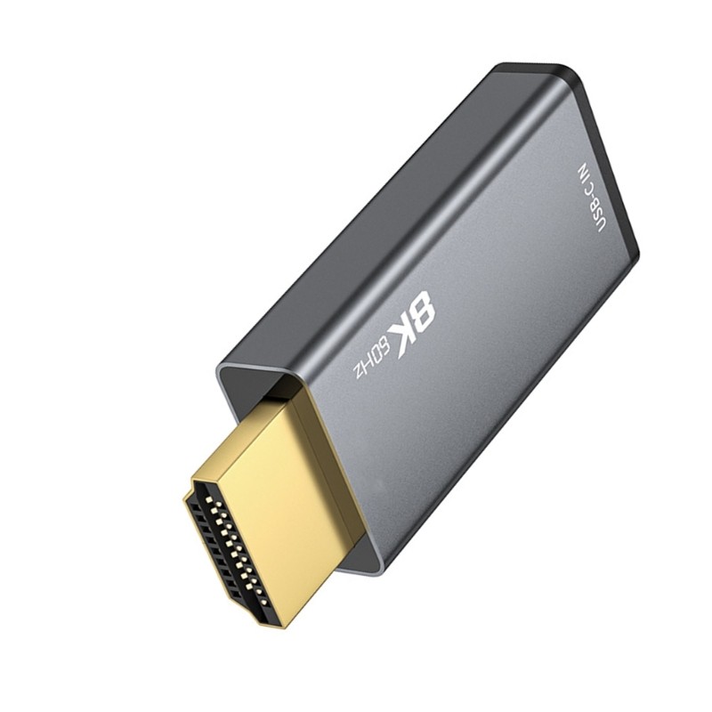Conversor Li * USB C Para HDTV Conectores Placa Dourada Resolução 8K 60Hz Experiência Visual Superior Velocidade D