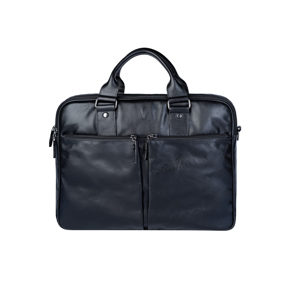 Pasta executiva de couro italiano grande Henrique