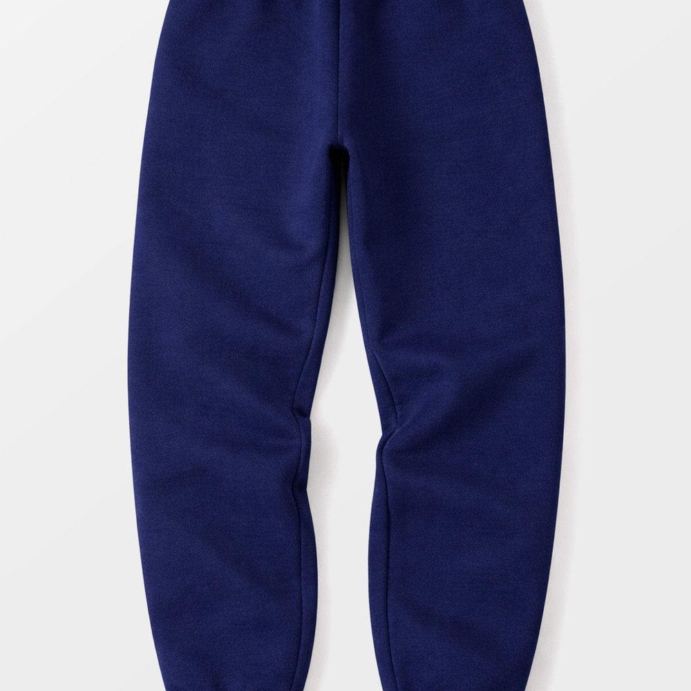 Calça Moletom Peluciada Básica - Azul Marinho