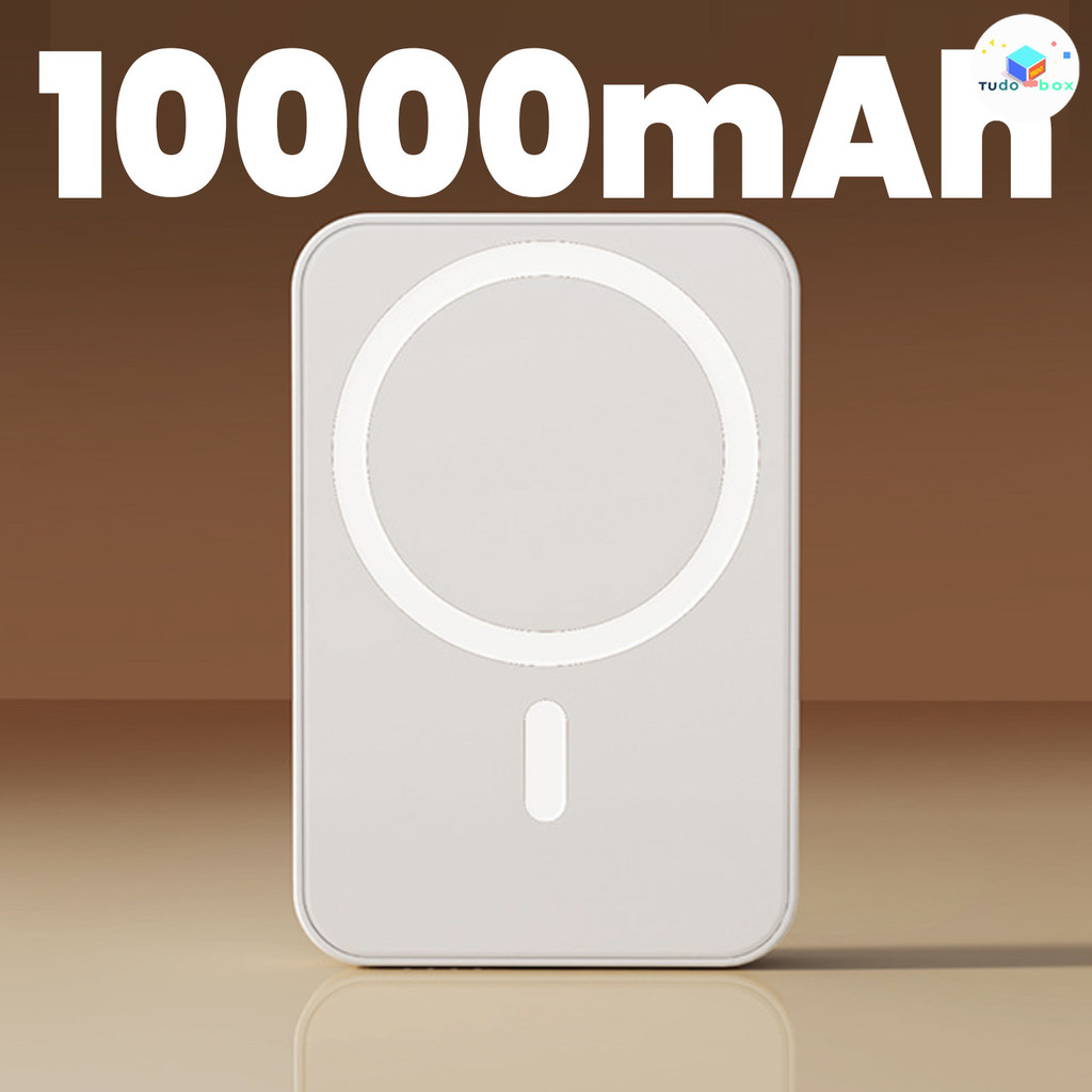 Carregador portátil indução iPhone  MagSafe bateria sem fio carregando 3.000mAh/5.000mAH/1.000mAh.