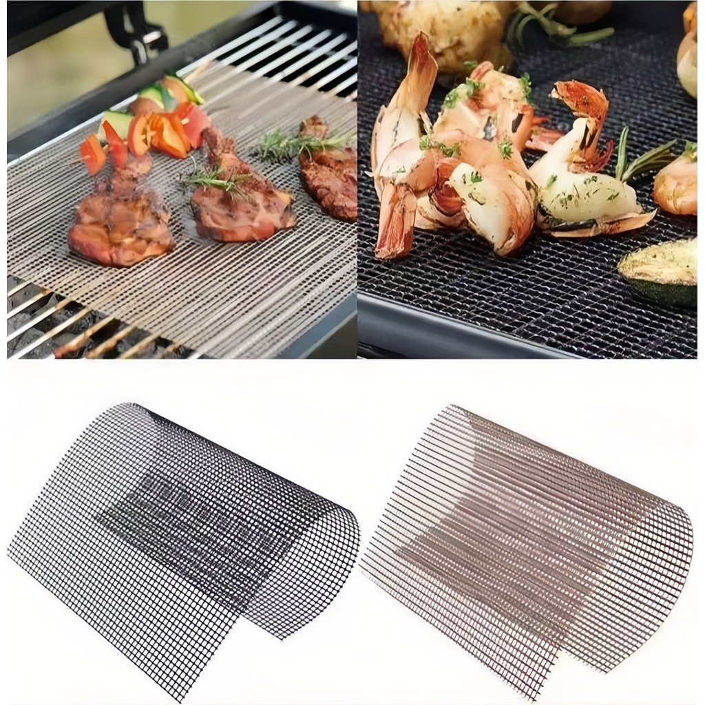 Manta Tela Grill Vazada Antiaderente Teflon 33x40cm para Air fryer Pizzas e Churrasqueiras